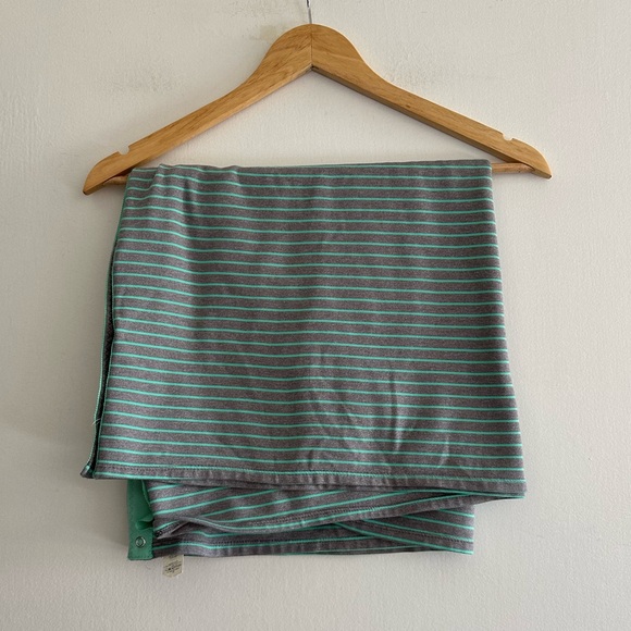 Lululemon Athletica Parallel Stripe Menthol Heathered Slate Vinyasa Scarf Rulu - Picture 8 of 12